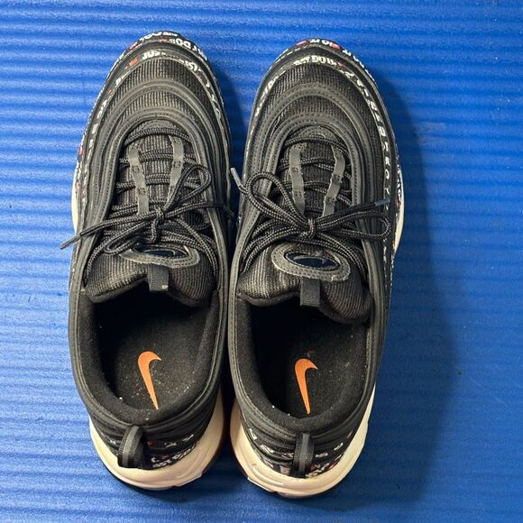 Size 9- Nike Air Max 97 Just Do It Black Athletic Shoes Sneakers AT8437-001 - Picture 5 of 8